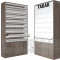 Сигаретный шкаф с восемью уровнями по высоте с единовременным открыванием створок и два выдвижных ящика