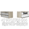 Сигаретная торговая полка с двумя уровнями по высоте с единовременным открыванием створок в закрытом и открытом состояние